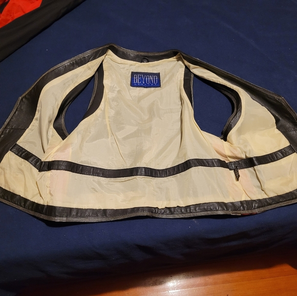 Leather Biker Vest by Beyond Leather - Picture 7 of 14